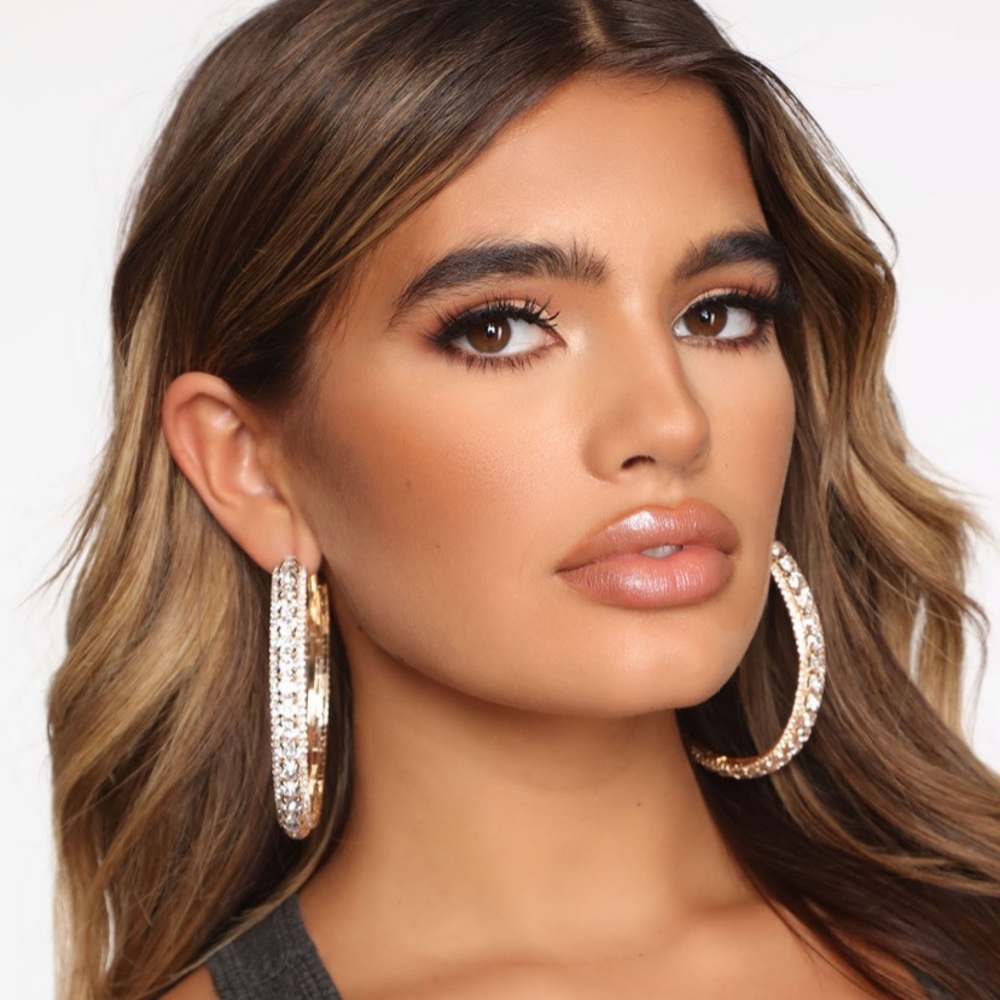 Saving My Love Hoop Earrings - Gold